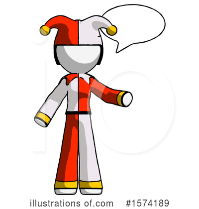 Royalty-Free (RF) White Design Mascot Clipart Illustration by Leo Blanchette - Stock Sample #1574189