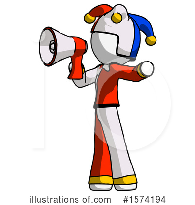 Royalty-Free (RF) White Design Mascot Clipart Illustration by Leo Blanchette - Stock Sample #1574194