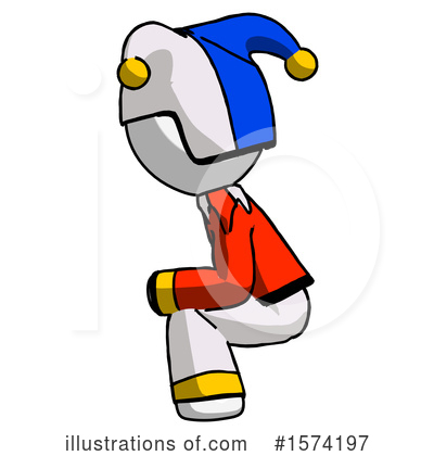 Royalty-Free (RF) White Design Mascot Clipart Illustration by Leo Blanchette - Stock Sample #1574197