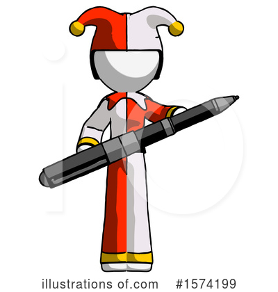 Royalty-Free (RF) White Design Mascot Clipart Illustration by Leo Blanchette - Stock Sample #1574199