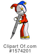 White Design Mascot Clipart #1574201 by Leo Blanchette