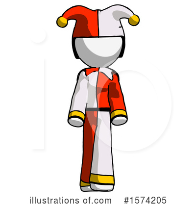 Royalty-Free (RF) White Design Mascot Clipart Illustration by Leo Blanchette - Stock Sample #1574205