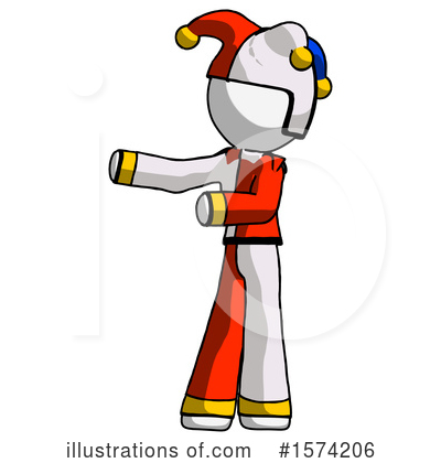Royalty-Free (RF) White Design Mascot Clipart Illustration by Leo Blanchette - Stock Sample #1574206