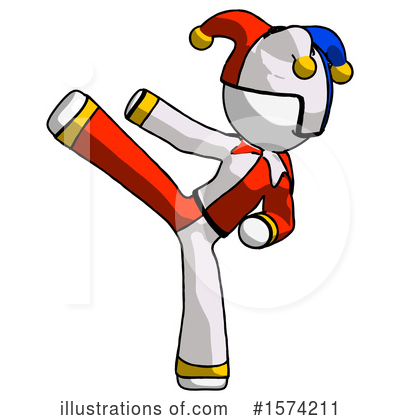 Royalty-Free (RF) White Design Mascot Clipart Illustration by Leo Blanchette - Stock Sample #1574211