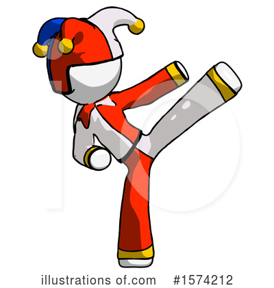 Royalty-Free (RF) White Design Mascot Clipart Illustration by Leo Blanchette - Stock Sample #1574212