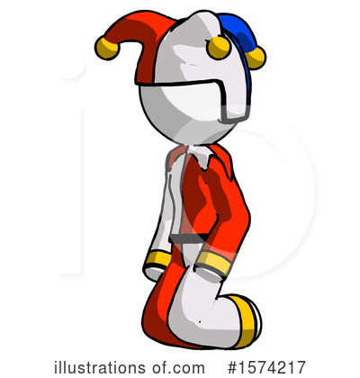 Royalty-Free (RF) White Design Mascot Clipart Illustration by Leo Blanchette - Stock Sample #1574217