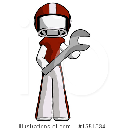 Royalty-Free (RF) White Design Mascot Clipart Illustration by Leo Blanchette - Stock Sample #1581534