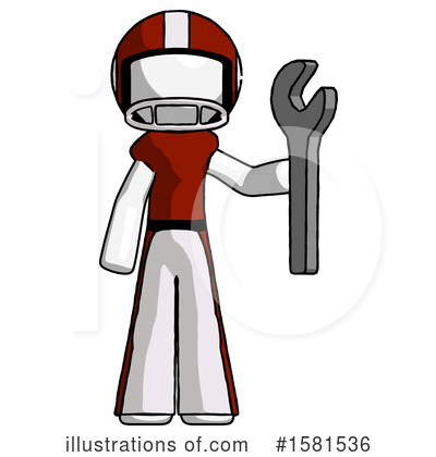 Royalty-Free (RF) White Design Mascot Clipart Illustration by Leo Blanchette - Stock Sample #1581536