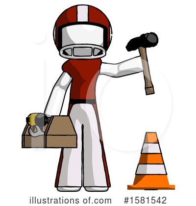 Royalty-Free (RF) White Design Mascot Clipart Illustration by Leo Blanchette - Stock Sample #1581542