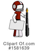 White Design Mascot Clipart #1581639 by Leo Blanchette