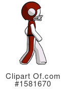 White Design Mascot Clipart #1581670 by Leo Blanchette