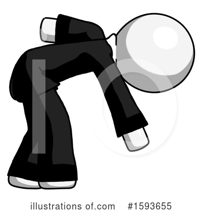 Royalty-Free (RF) White Design Mascot Clipart Illustration by Leo Blanchette - Stock Sample #1593655