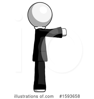 Royalty-Free (RF) White Design Mascot Clipart Illustration by Leo Blanchette - Stock Sample #1593658