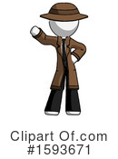 White Design Mascot Clipart #1593671 by Leo Blanchette