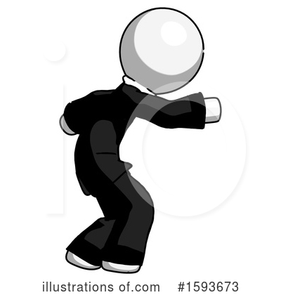Royalty-Free (RF) White Design Mascot Clipart Illustration by Leo Blanchette - Stock Sample #1593673