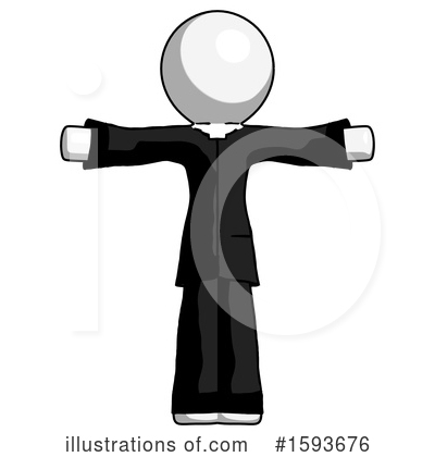 Royalty-Free (RF) White Design Mascot Clipart Illustration by Leo Blanchette - Stock Sample #1593676