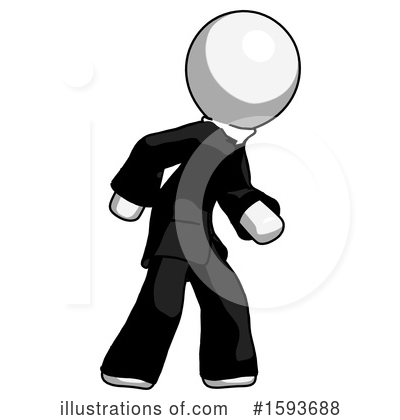 Royalty-Free (RF) White Design Mascot Clipart Illustration by Leo Blanchette - Stock Sample #1593688