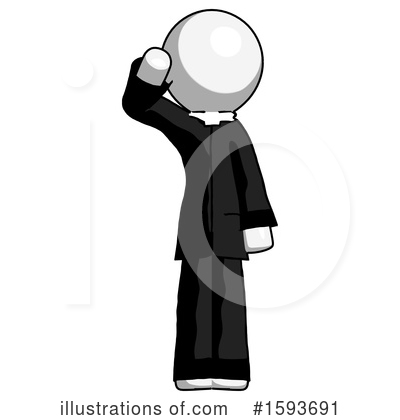 Royalty-Free (RF) White Design Mascot Clipart Illustration by Leo Blanchette - Stock Sample #1593691