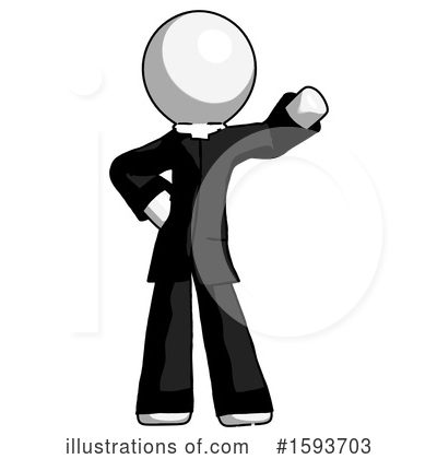 Royalty-Free (RF) White Design Mascot Clipart Illustration by Leo Blanchette - Stock Sample #1593703