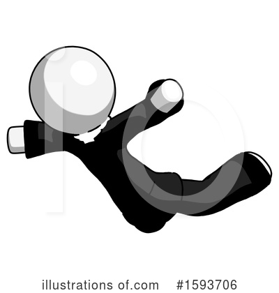Royalty-Free (RF) White Design Mascot Clipart Illustration by Leo Blanchette - Stock Sample #1593706