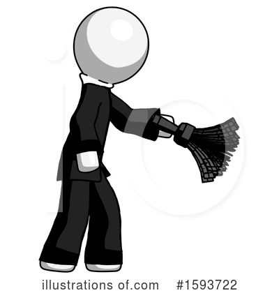 Royalty-Free (RF) White Design Mascot Clipart Illustration by Leo Blanchette - Stock Sample #1593722