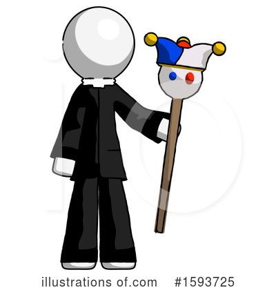 Royalty-Free (RF) White Design Mascot Clipart Illustration by Leo Blanchette - Stock Sample #1593725