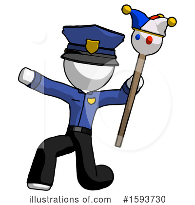 Royalty-Free (RF) White Design Mascot Clipart Illustration by Leo Blanchette - Stock Sample #1593730