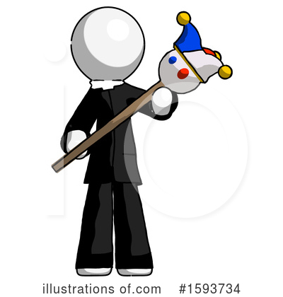 Royalty-Free (RF) White Design Mascot Clipart Illustration by Leo Blanchette - Stock Sample #1593734