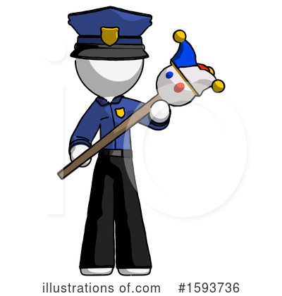 Royalty-Free (RF) White Design Mascot Clipart Illustration by Leo Blanchette - Stock Sample #1593736