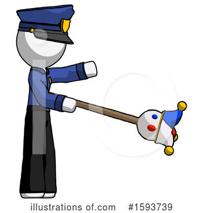 Royalty-Free (RF) White Design Mascot Clipart Illustration by Leo Blanchette - Stock Sample #1593739