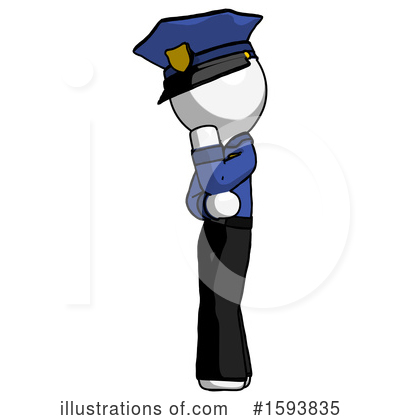 Royalty-Free (RF) White Design Mascot Clipart Illustration by Leo Blanchette - Stock Sample #1593835
