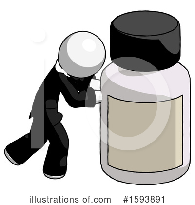 Royalty-Free (RF) White Design Mascot Clipart Illustration by Leo Blanchette - Stock Sample #1593891