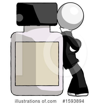 Royalty-Free (RF) White Design Mascot Clipart Illustration by Leo Blanchette - Stock Sample #1593894