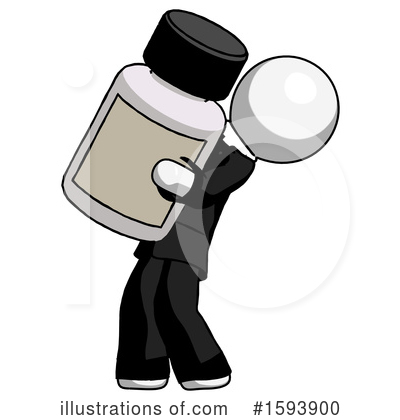 Royalty-Free (RF) White Design Mascot Clipart Illustration by Leo Blanchette - Stock Sample #1593900