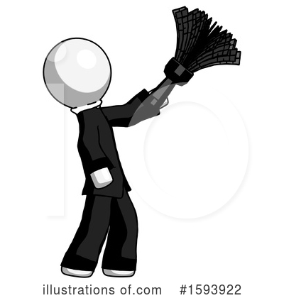 Royalty-Free (RF) White Design Mascot Clipart Illustration by Leo Blanchette - Stock Sample #1593922