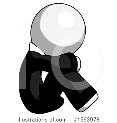 Royalty-Free (RF) White Design Mascot Clipart Illustration by Leo Blanchette - Stock Sample #1593978
