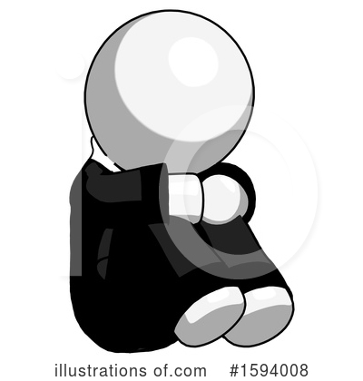 Royalty-Free (RF) White Design Mascot Clipart Illustration by Leo Blanchette - Stock Sample #1594008