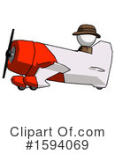 White Design Mascot Clipart #1594069 by Leo Blanchette