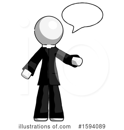 Royalty-Free (RF) White Design Mascot Clipart Illustration by Leo Blanchette - Stock Sample #1594089