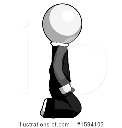 Royalty-Free (RF) White Design Mascot Clipart Illustration by Leo Blanchette - Stock Sample #1594103