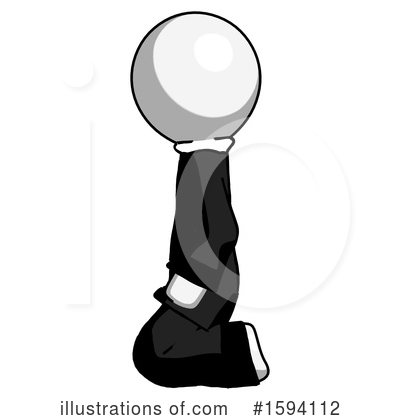 Royalty-Free (RF) White Design Mascot Clipart Illustration by Leo Blanchette - Stock Sample #1594112