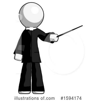Royalty-Free (RF) White Design Mascot Clipart Illustration by Leo Blanchette - Stock Sample #1594174