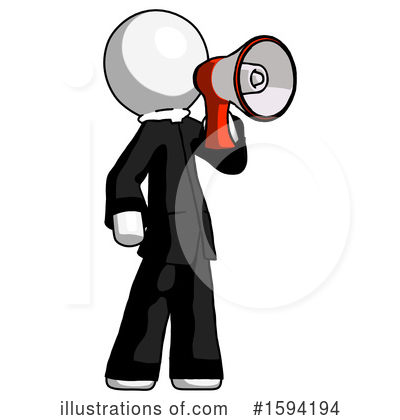 Royalty-Free (RF) White Design Mascot Clipart Illustration by Leo Blanchette - Stock Sample #1594194