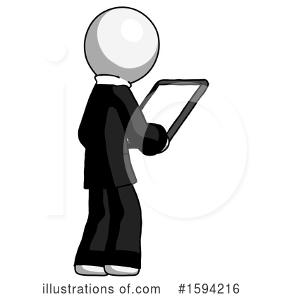 Royalty-Free (RF) White Design Mascot Clipart Illustration by Leo Blanchette - Stock Sample #1594216