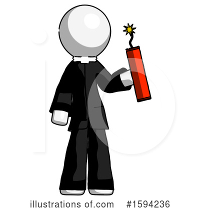 Royalty-Free (RF) White Design Mascot Clipart Illustration by Leo Blanchette - Stock Sample #1594236