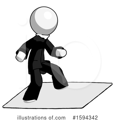 Royalty-Free (RF) White Design Mascot Clipart Illustration by Leo Blanchette - Stock Sample #1594342