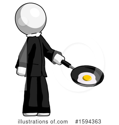 Royalty-Free (RF) White Design Mascot Clipart Illustration by Leo Blanchette - Stock Sample #1594363