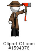 White Design Mascot Clipart #1594376 by Leo Blanchette