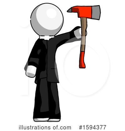 Royalty-Free (RF) White Design Mascot Clipart Illustration by Leo Blanchette - Stock Sample #1594377