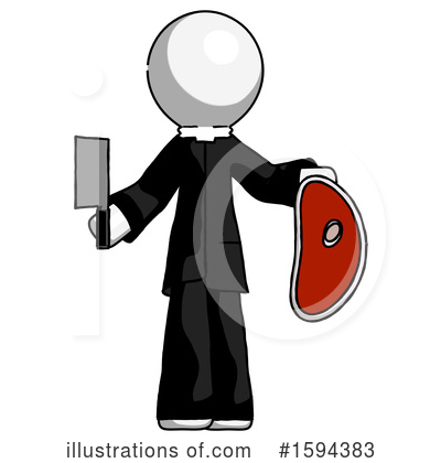 Royalty-Free (RF) White Design Mascot Clipart Illustration by Leo Blanchette - Stock Sample #1594383